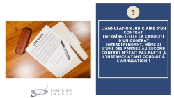 Annulation judiciaire contrat