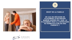 Décision placement enfant ASE