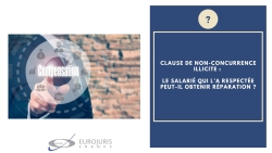 Clause de non concurrence illicite et réparation